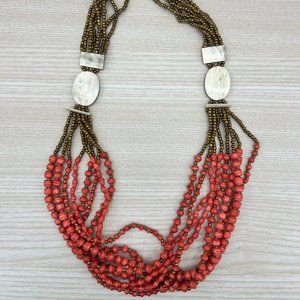 Noonday Paper bead Statement Necklace